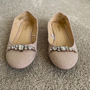 Report Pink Suede Ballet Flat (7.5)